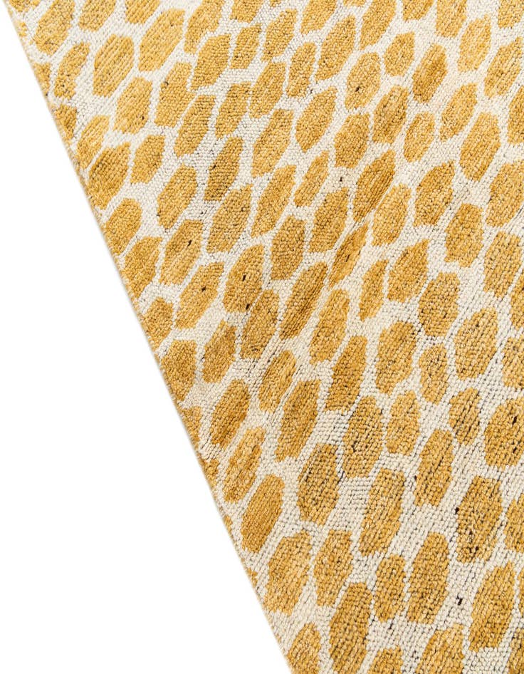 Detail image of  6' 1 x 9' 1  Hand Knotted Moroccan Wool Rug