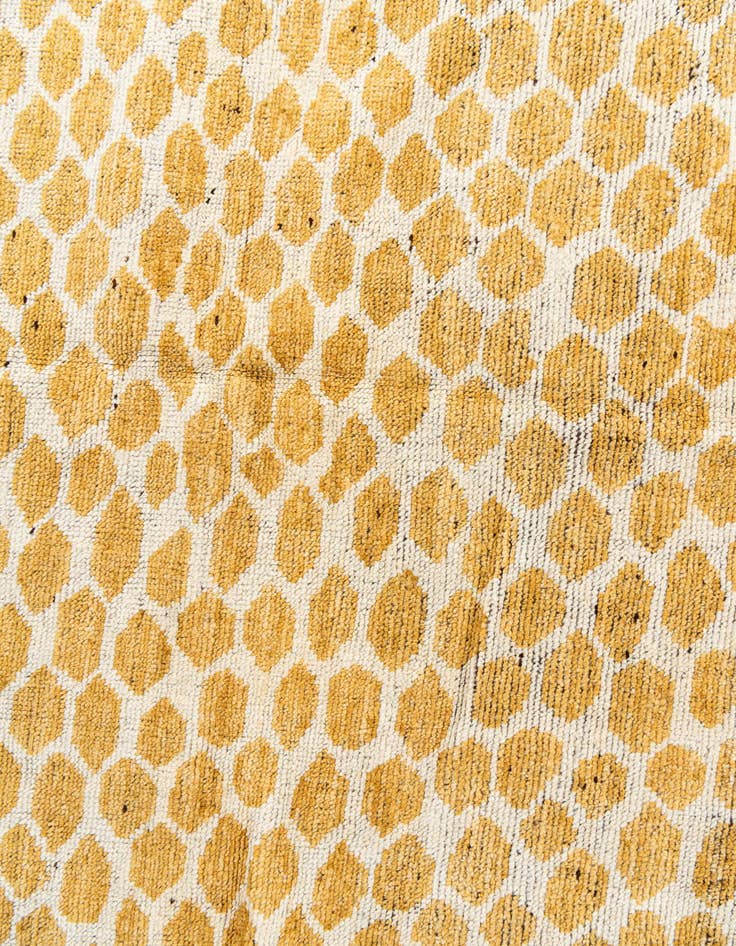 Detail image of  6' 1 x 9' 1  Hand Knotted Moroccan Wool Rug