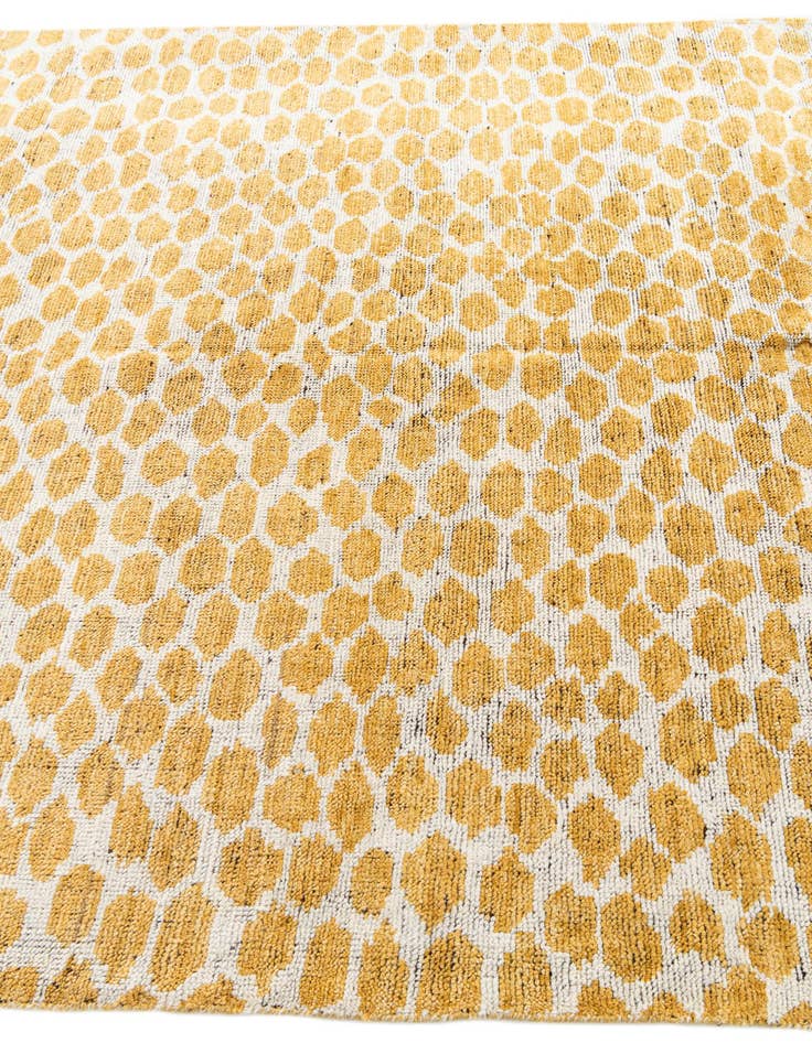 Detail image of  6' x 9'  Hand Knotted Moroccan Wool Rug