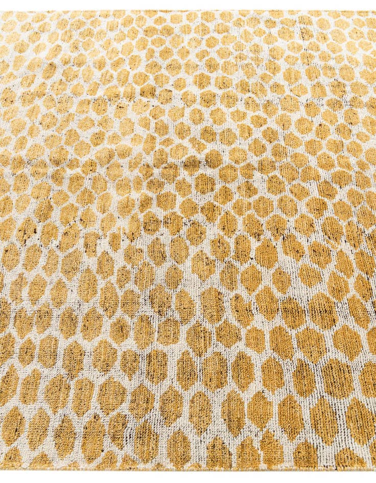 Detail image of  6' x 9'  Hand Knotted Moroccan Wool Rug