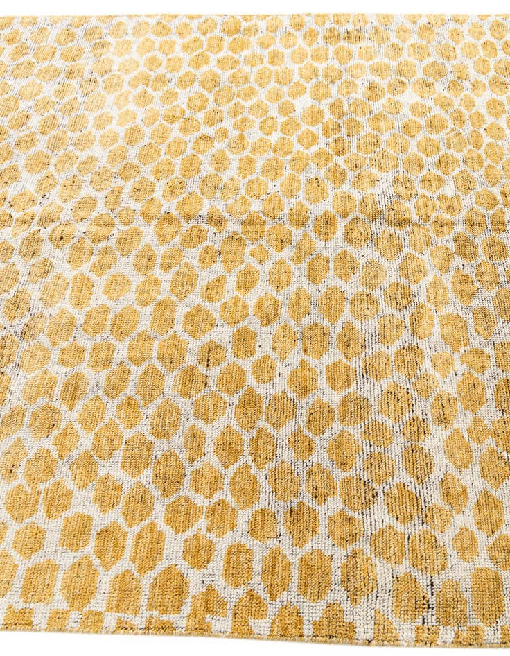 Detail image of  6' x 9'  Hand Knotted Moroccan Wool Rug