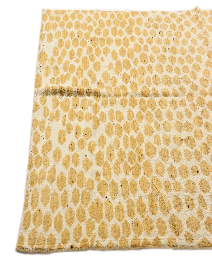 Detail image of  5' 2 x 8' 8  Hand Knotted Moroccan Wool Rug