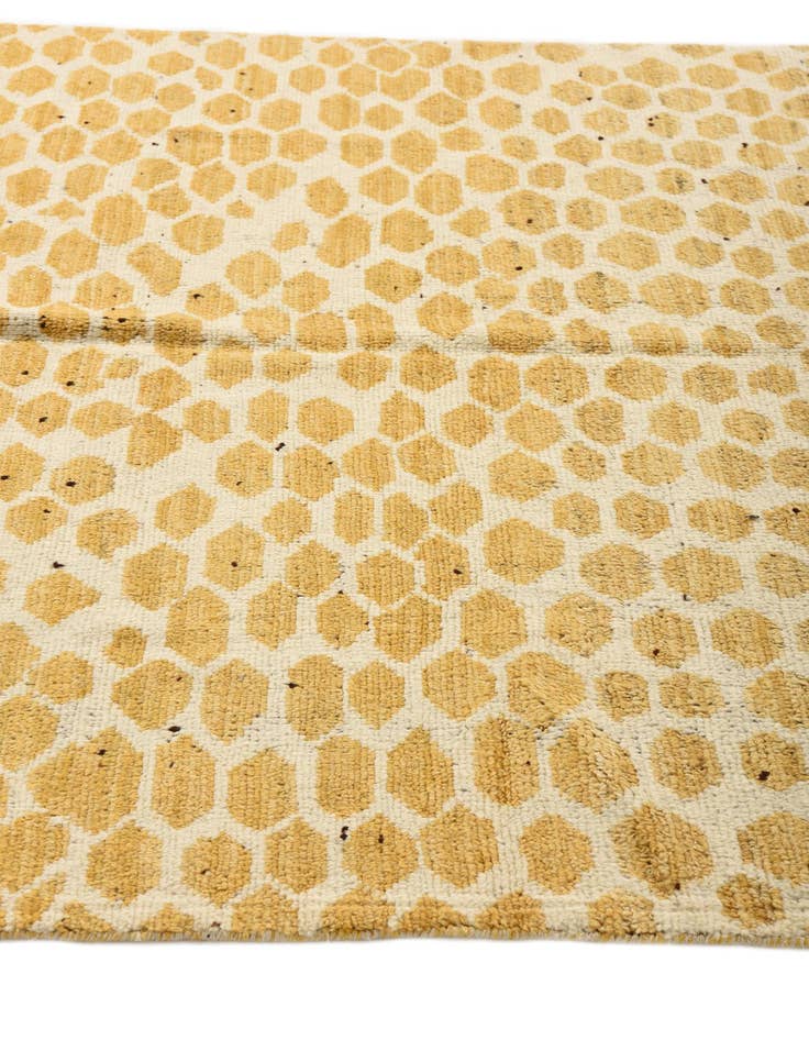 Detail image of  5' 2 x 8' 8  Hand Knotted Moroccan Wool Rug