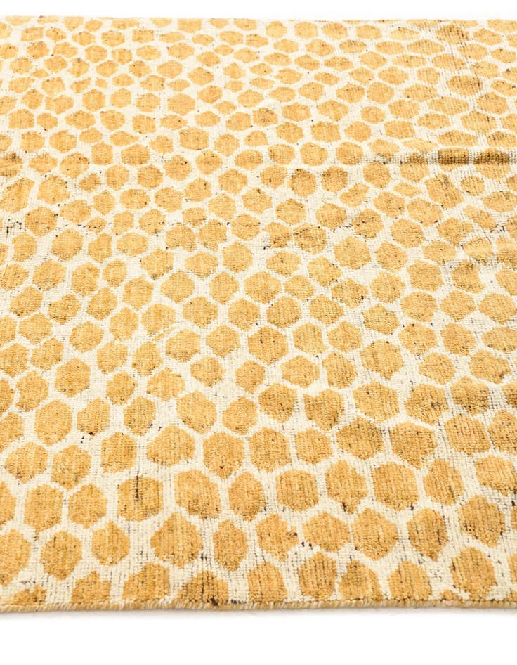 Detail image of  6' x 9'  Hand Knotted Moroccan Wool Rug