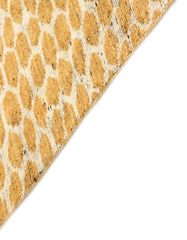 Detail image of  6' x 9'  Hand Knotted Moroccan Wool Rug