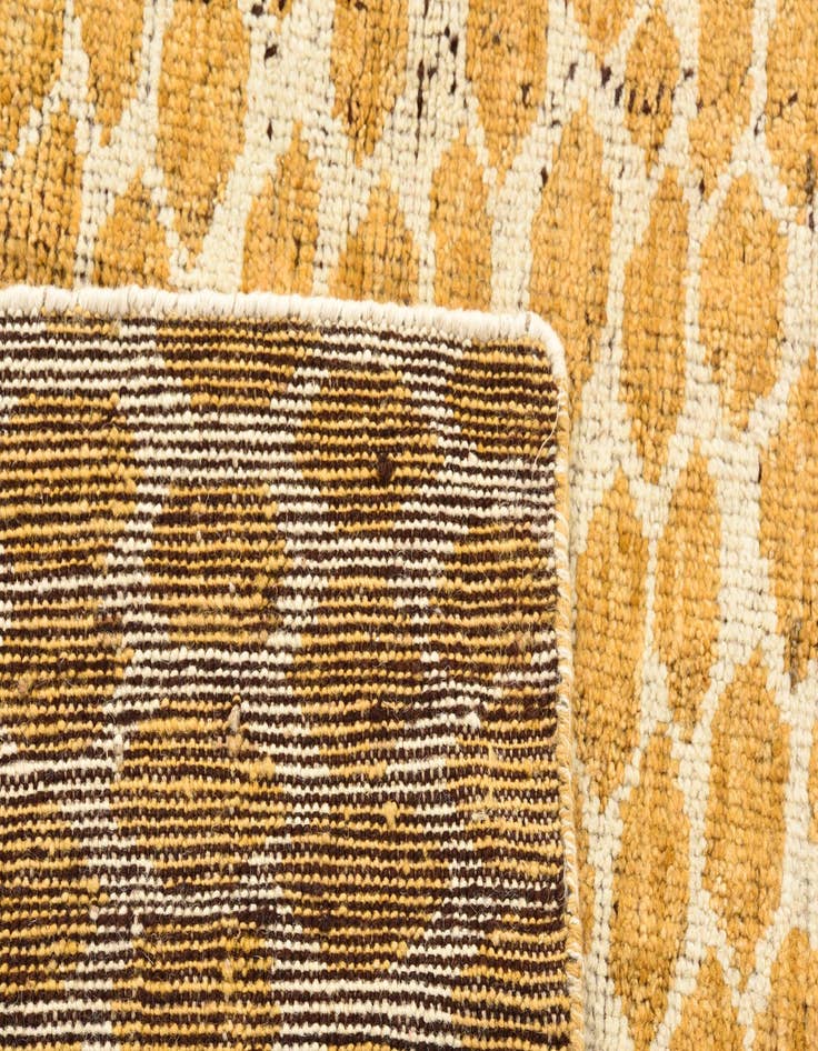 Detail image of  6' x 9'  Hand Knotted Moroccan Wool Rug
