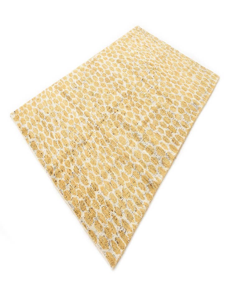 Detail image of  5' x 8'  Hand Knotted Moroccan Wool Rug