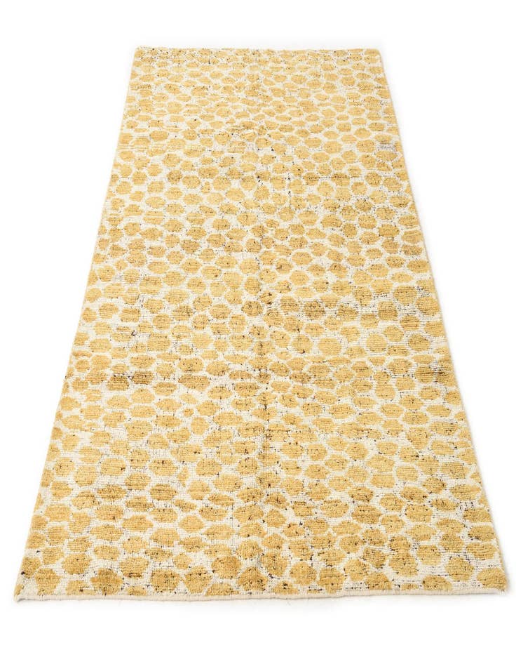 Detail image of  5' x 8'  Hand Knotted Moroccan Wool Rug