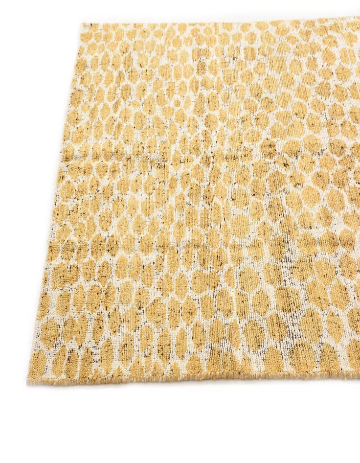 Detail image of  5' x 8'  Hand Knotted Moroccan Wool Rug