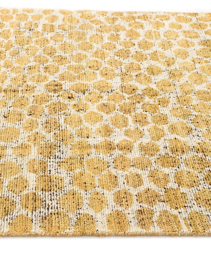 Detail image of  5' x 8'  Hand Knotted Moroccan Wool Rug