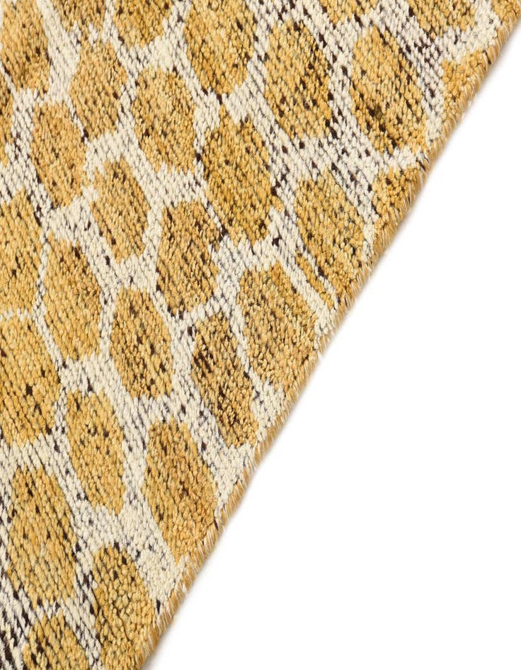 Detail image of  5' x 8'  Hand Knotted Moroccan Wool Rug