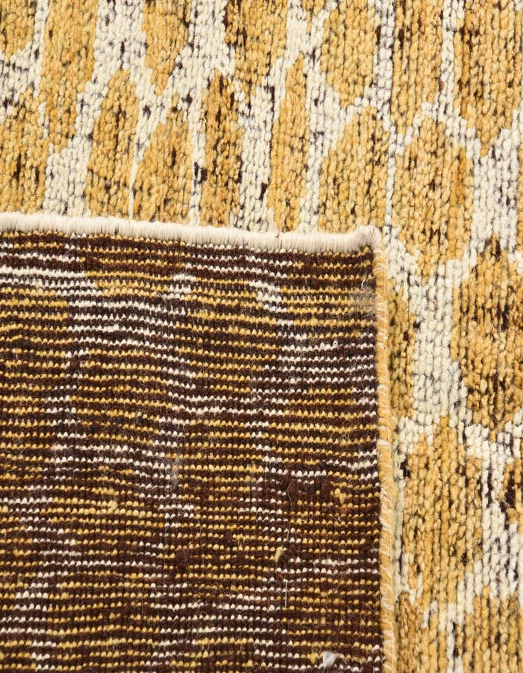 Detail image of  5' x 8'  Hand Knotted Moroccan Wool Rug