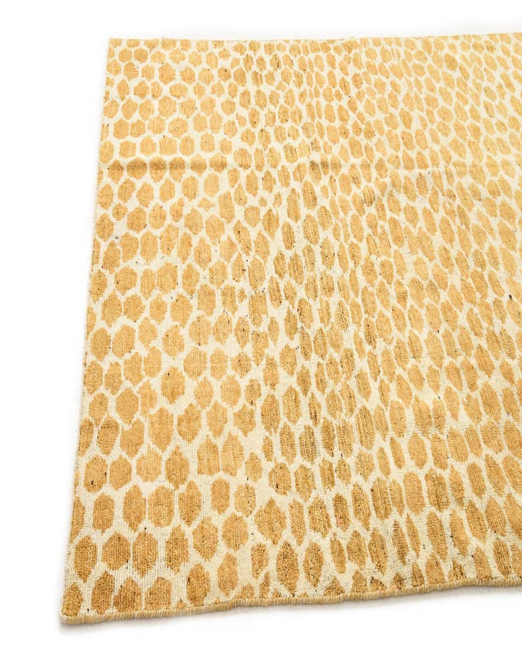 Detail image of  5' 10 x 9'  Hand Knotted Moroccan Wool Rug