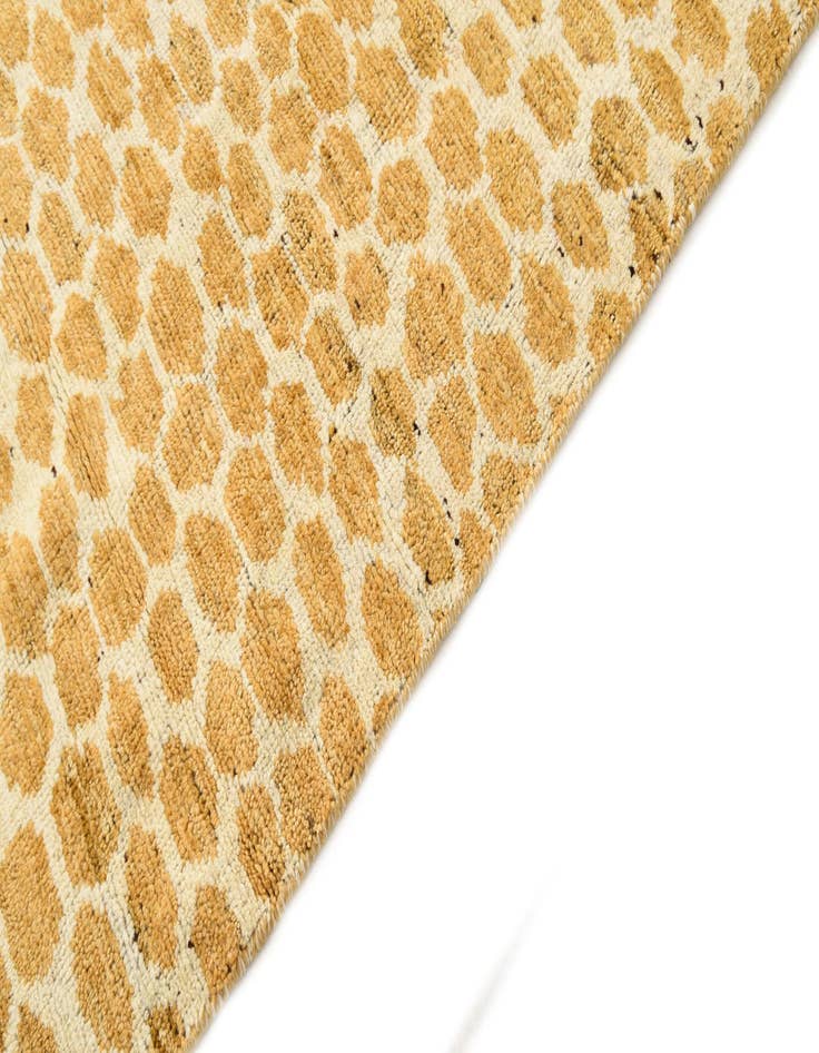 Detail image of  5' 10 x 9'  Hand Knotted Moroccan Wool Rug