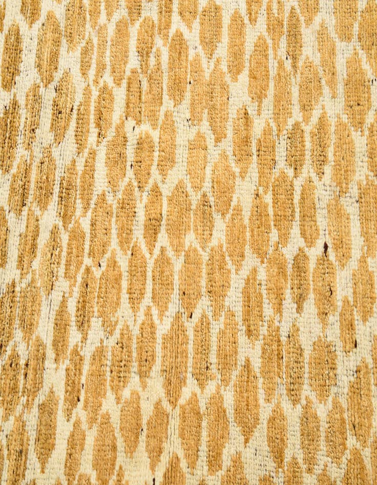 Detail image of  5' 10 x 9'  Hand Knotted Moroccan Wool Rug