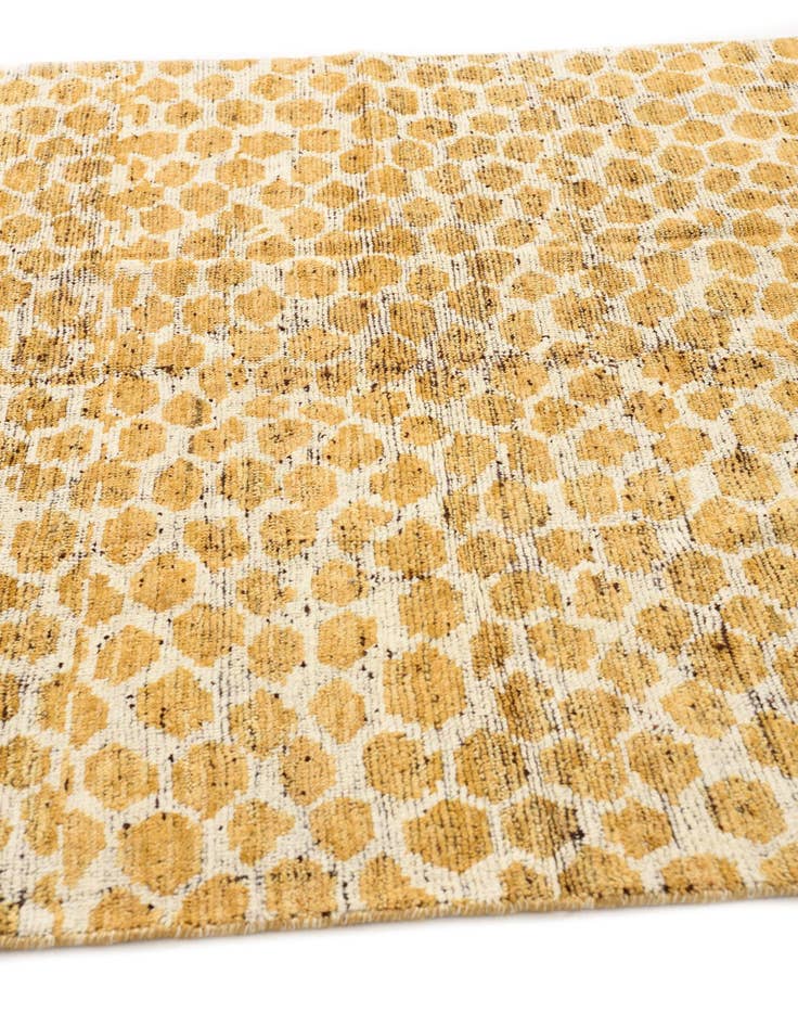 Detail image of  5' 9 x 8'  Hand Knotted Moroccan Wool Rug