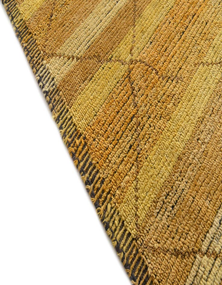 Detail image of  9' 5 x 12'  Hand Knotted Moroccan Wool Rug