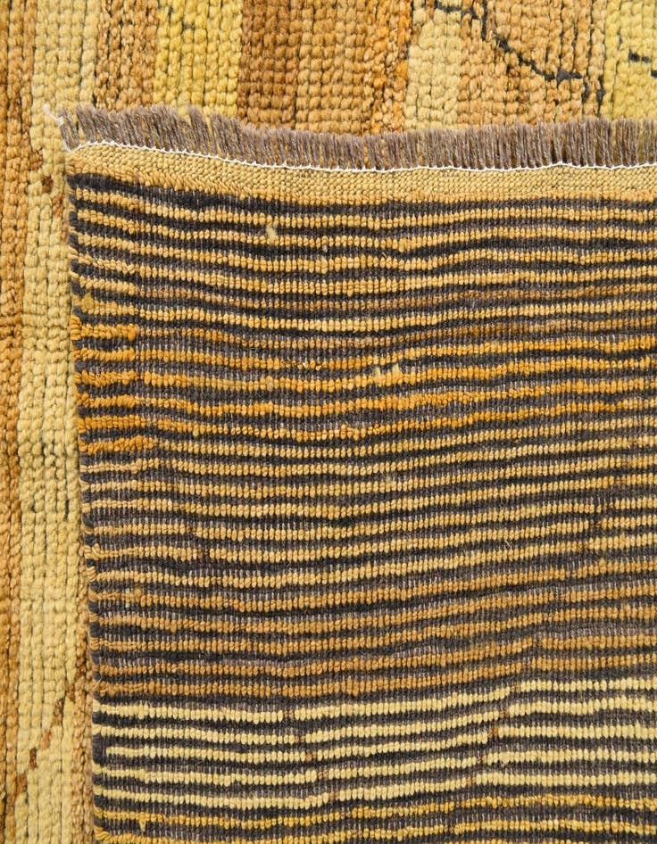 Detail image of  9' 5 x 12'  Hand Knotted Moroccan Wool Rug