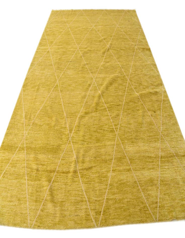 Detail image of  8' 11 x 11' 11  Hand Knotted Moroccan Wool Rug