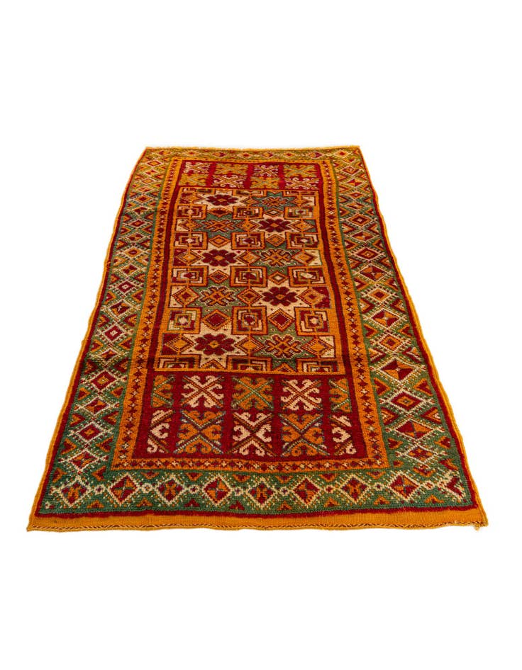 Detail image of  3' 5 x 6' 3  Hand Knotted Moroccan Wool Rug