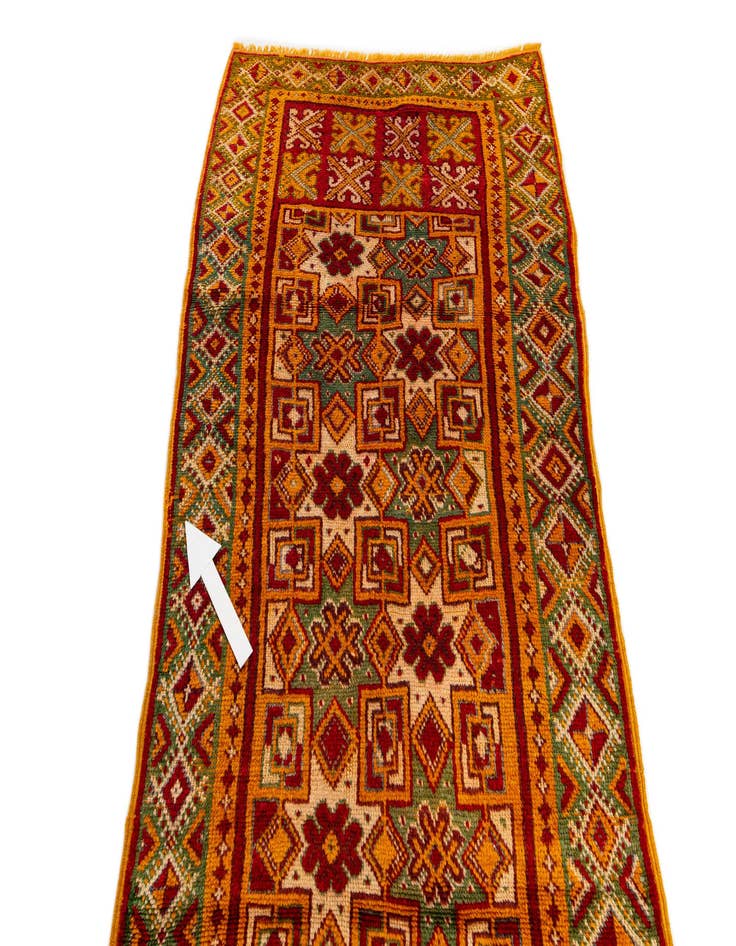 Detail image of  3' 5 x 6' 3  Hand Knotted Moroccan Wool Rug