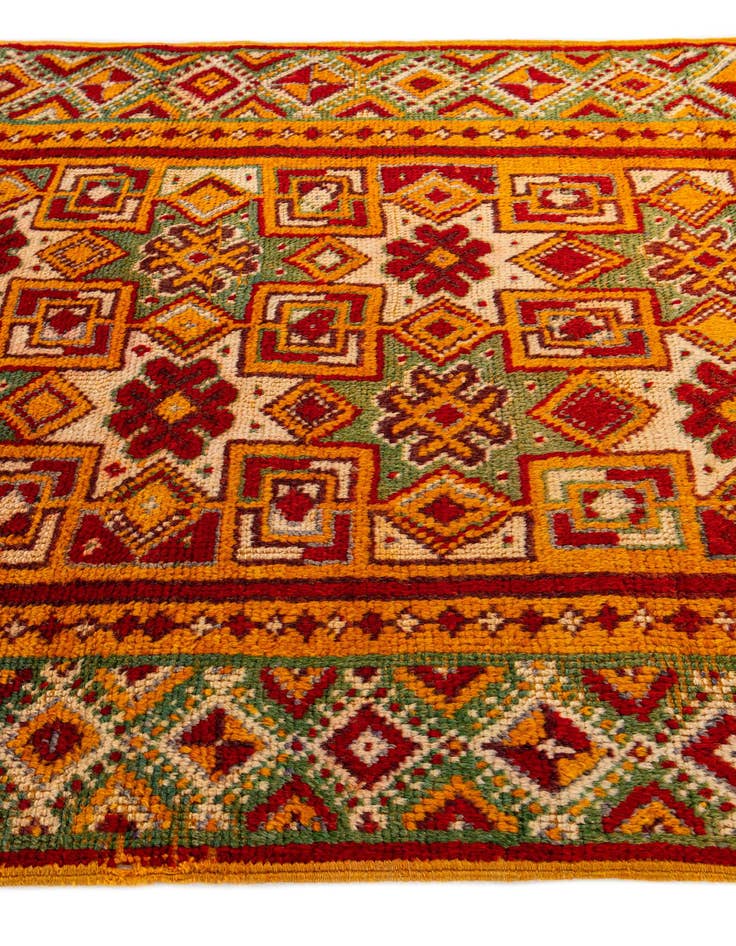 Detail image of  3' 5 x 6' 3  Hand Knotted Moroccan Wool Rug