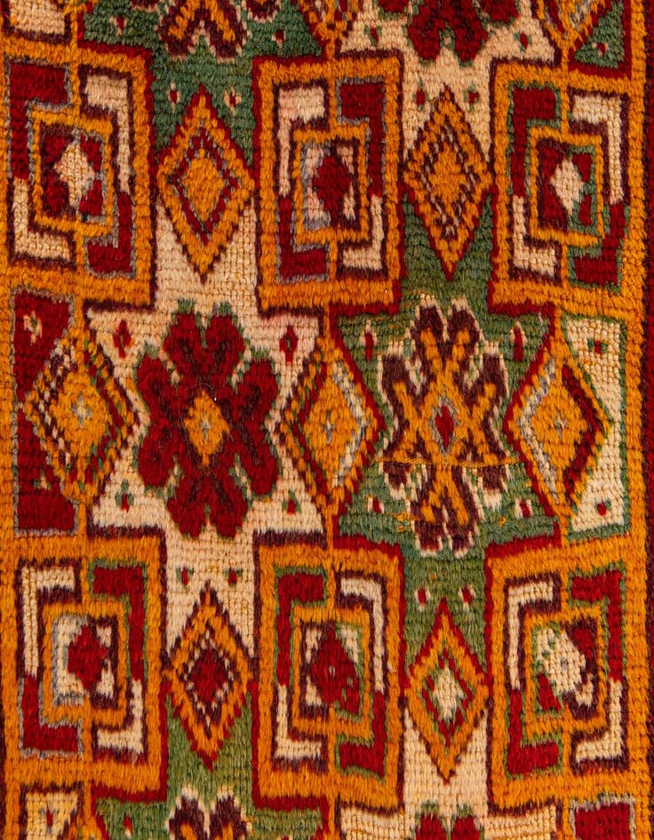 Detail image of  3' 5 x 6' 3  Hand Knotted Moroccan Wool Rug