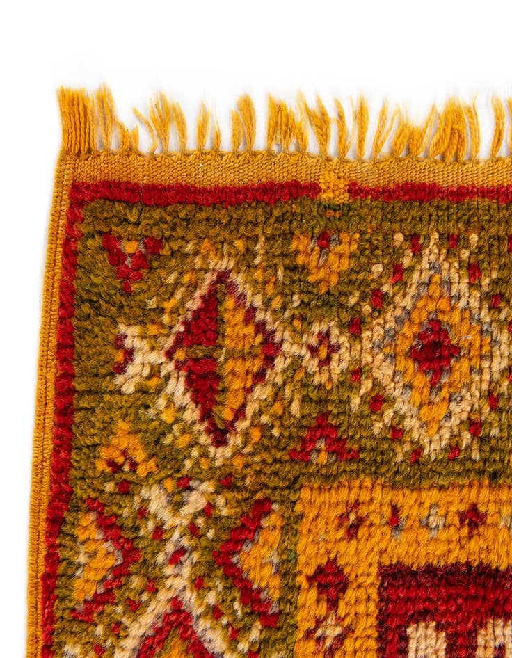 Detail image of  3' 5 x 6' 3  Hand Knotted Moroccan Wool Rug