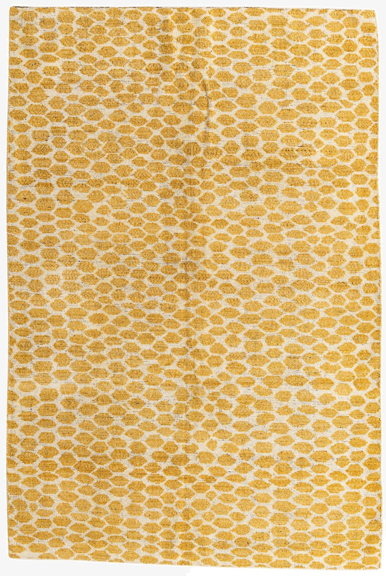  6' 2 x 9' 2  Hand Knotted Moroccan Wool Rug