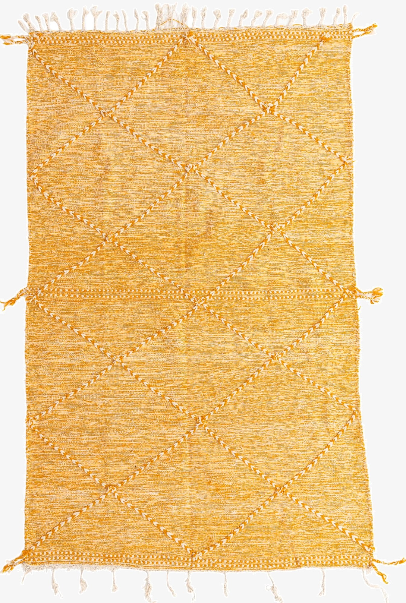  6' x 9' 8  Hand Knotted Moroccan Wool Rug