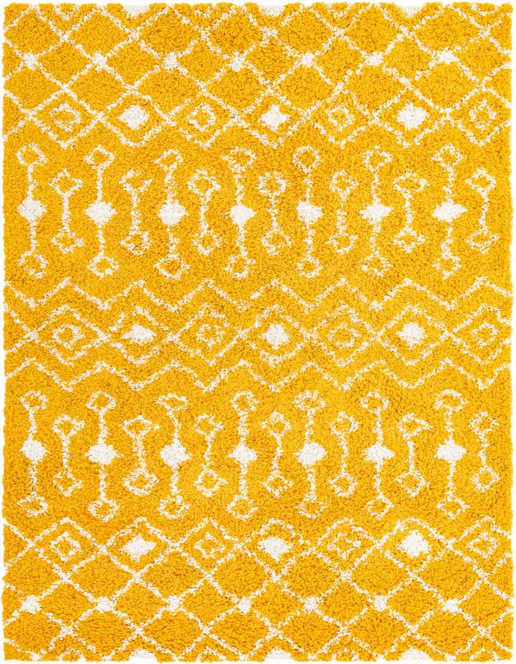 Detail image of  7' 10 x 10' Moroccan Trellis Shag Rug