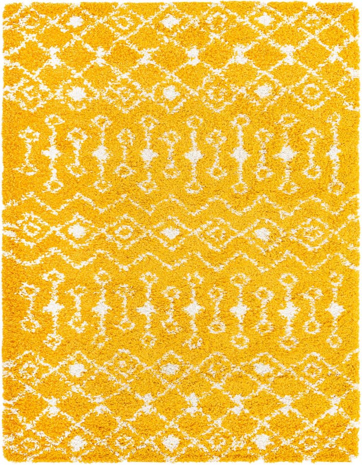 Detail image of 5' 3 x 8' Moroccan Trellis Shag Rug