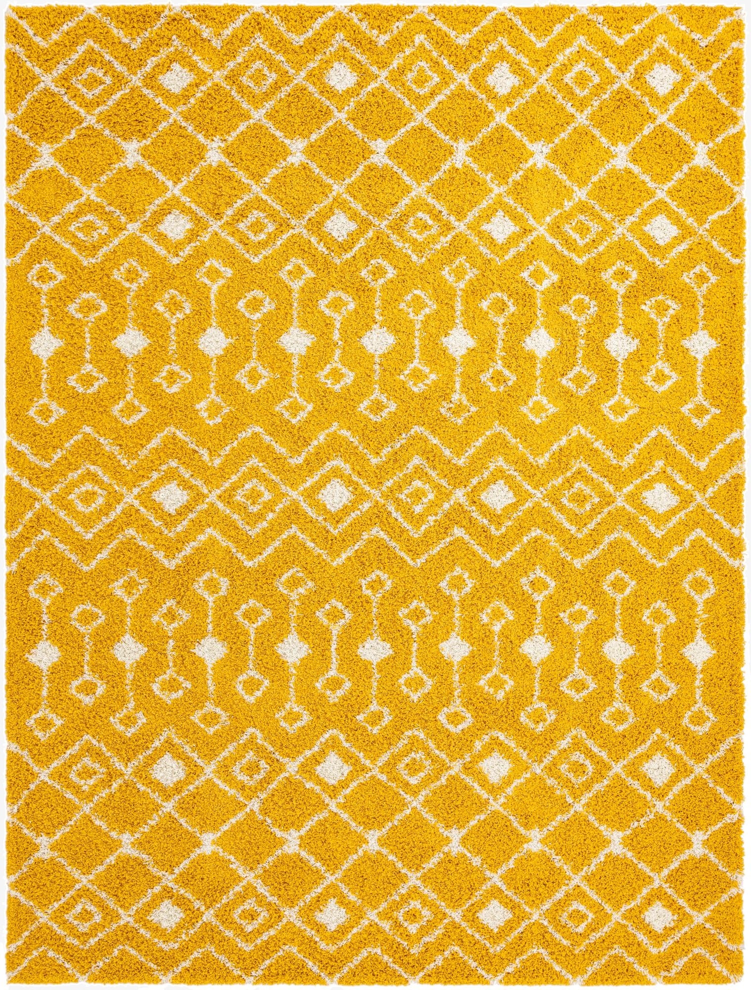  10' x 14' Moroccan Trellis Shag Rug