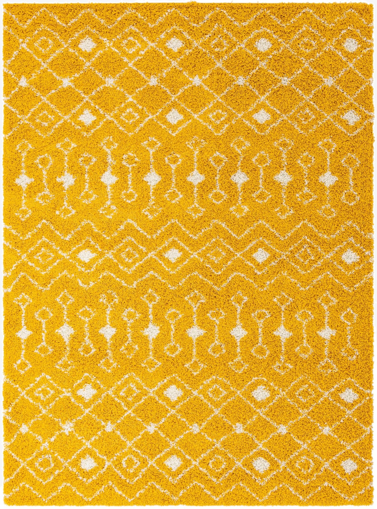  9' x 12' Moroccan Trellis Shag Rug