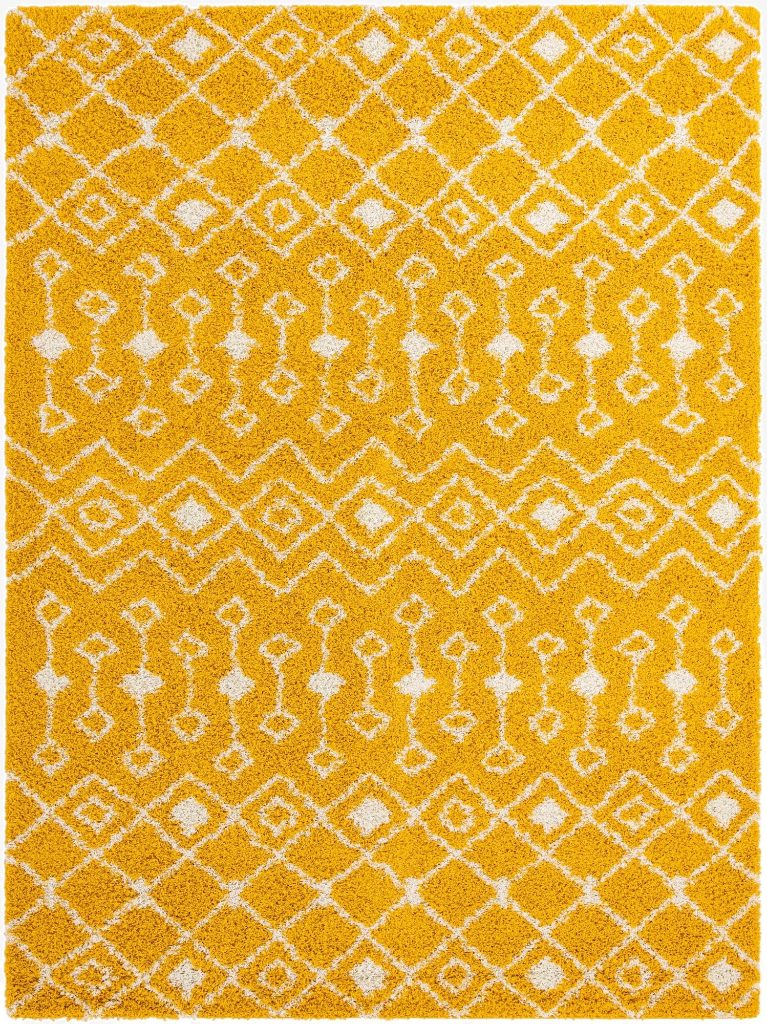  10' x 13' Moroccan Trellis Shag Rug