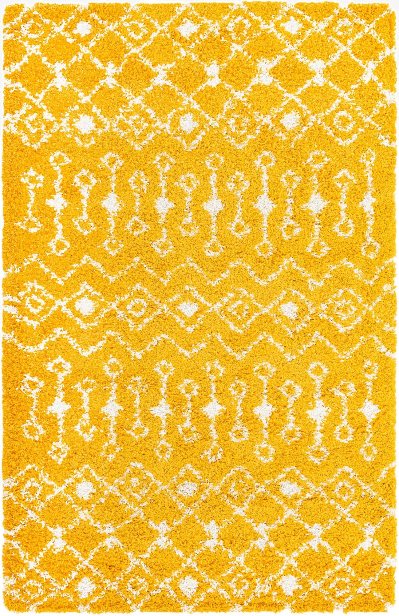 Primary image  5' 3 x 8' Moroccan Trellis Shag Rug