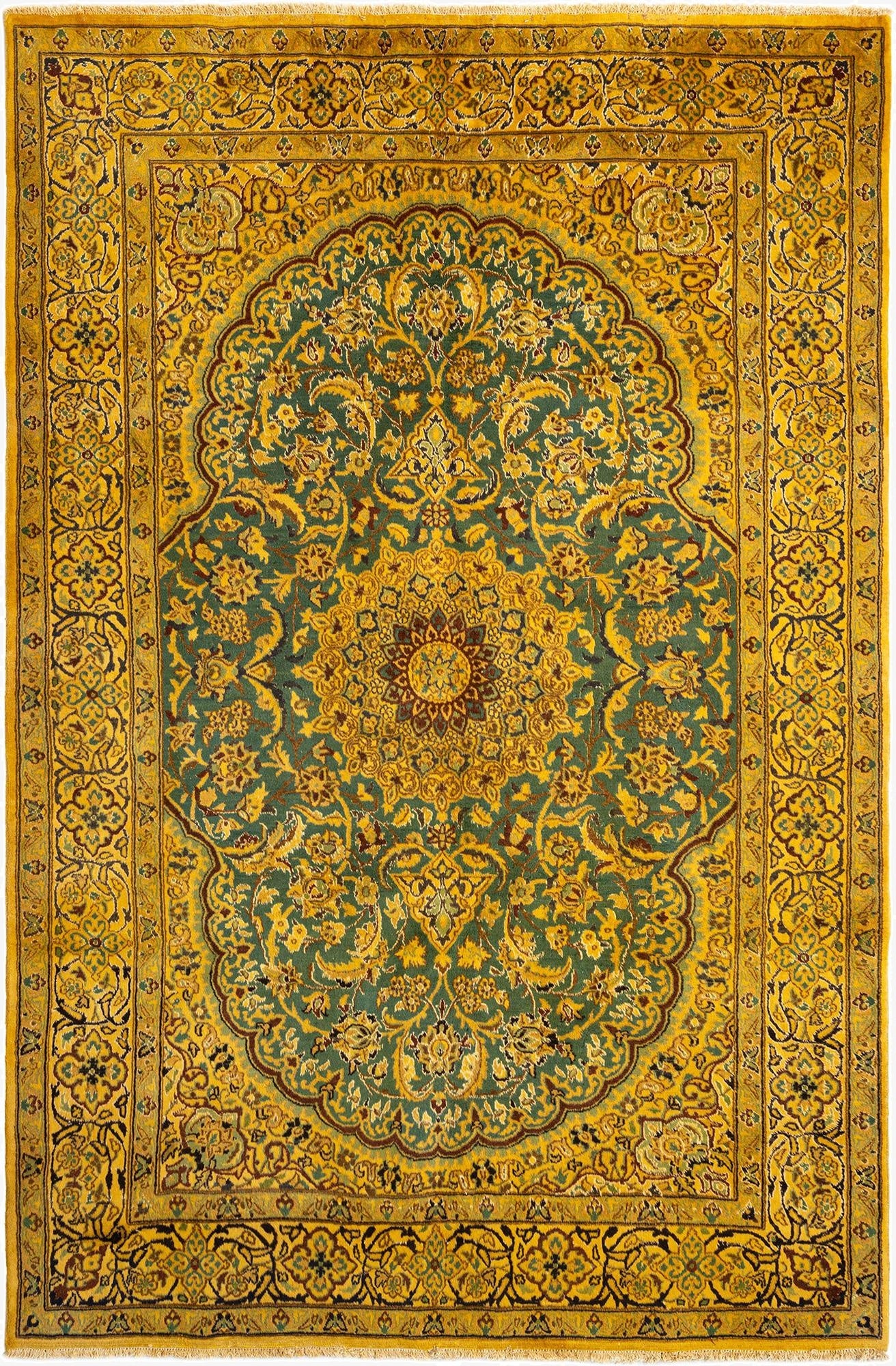  6' 4 x 9' 9 Nain Wool Rug