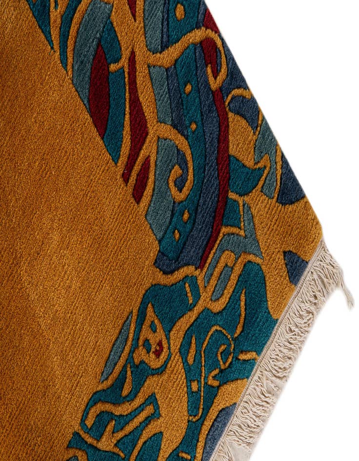 Detail image of  5' 8 x 7' 11  Hand Knotted Nepal Wool Rug