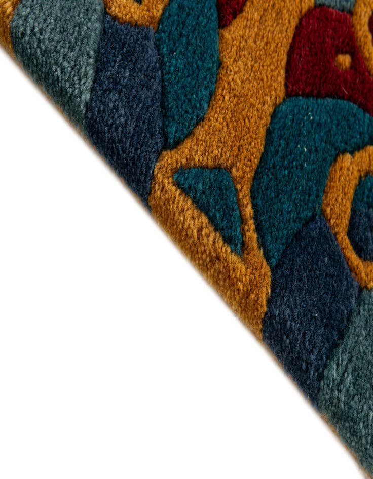 Detail image of  5' 8 x 7' 11  Hand Knotted Nepal Wool Rug