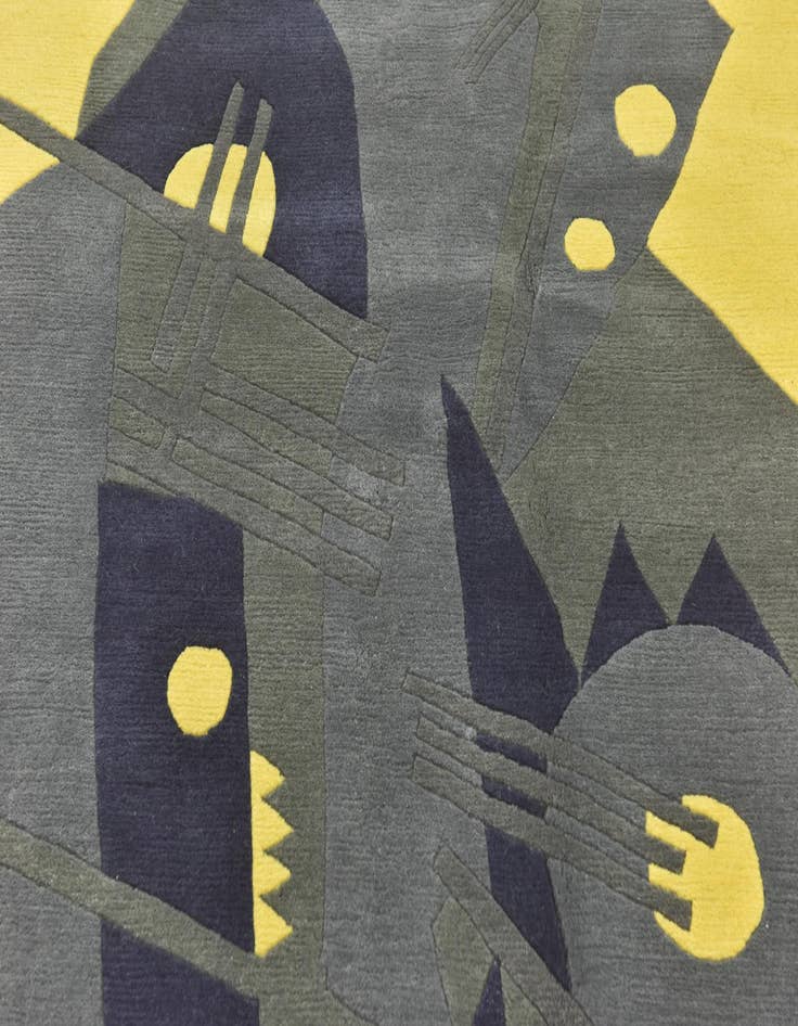 Detail image of  4' 8 x 6' 8  Hand Knotted Nepal Wool Rug