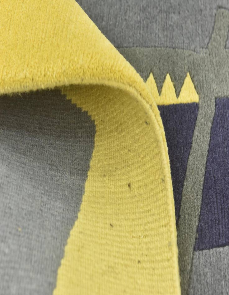 Detail image of  4' 8 x 6' 8  Hand Knotted Nepal Wool Rug