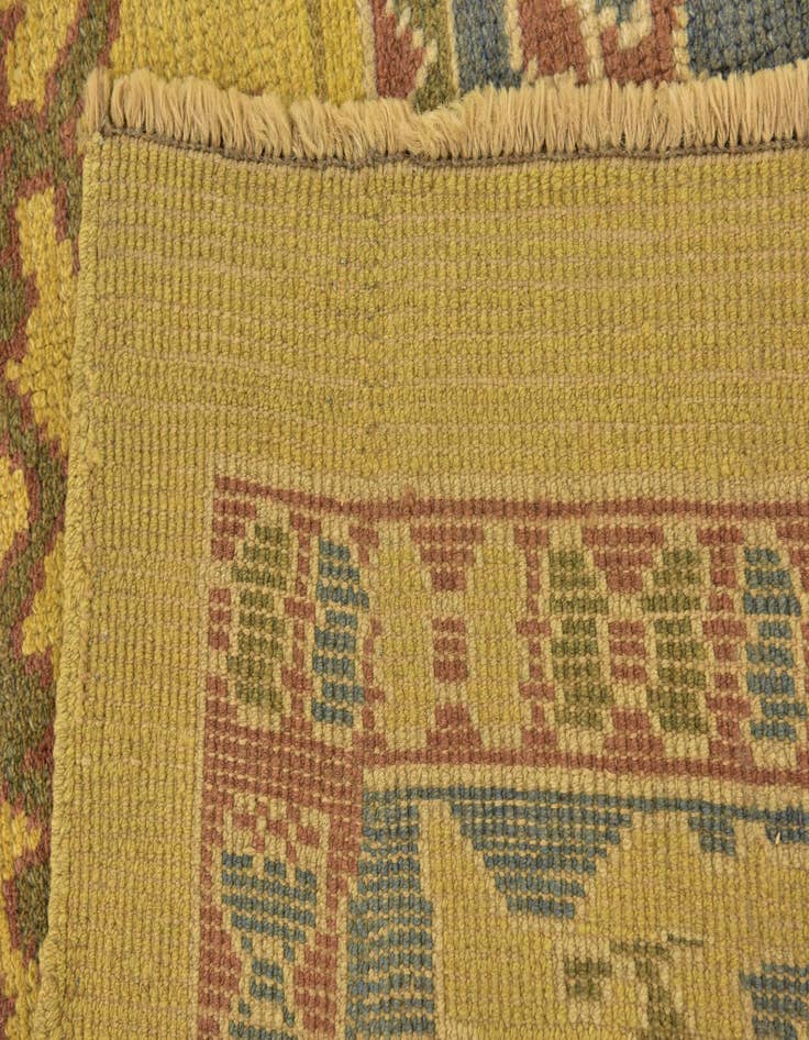 Detail image of  10' 9 x 13' 7  Hand Knotted Oushak Wool Rug