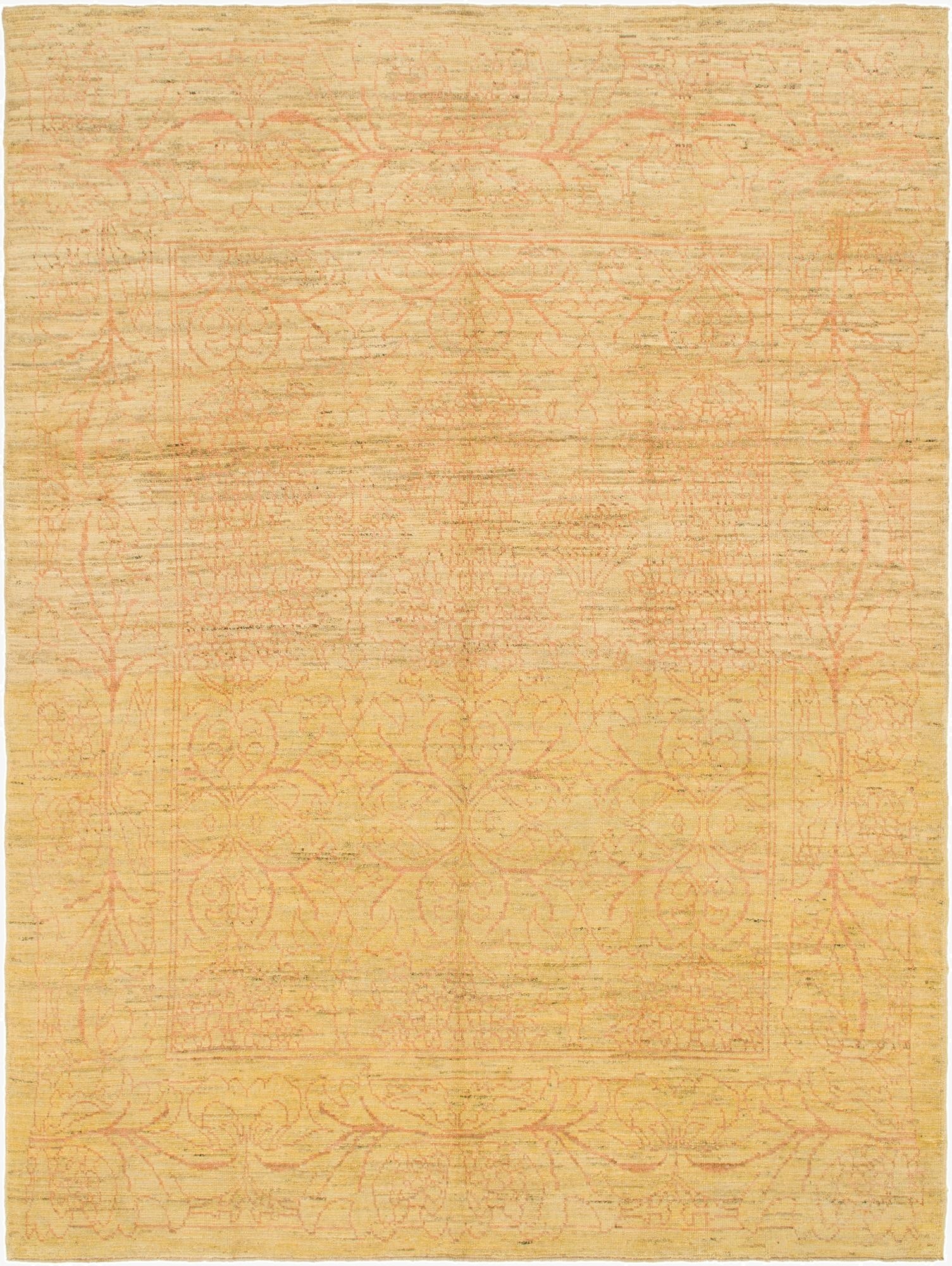  11' x 14' 7  Hand Knotted Oushak Wool Rug