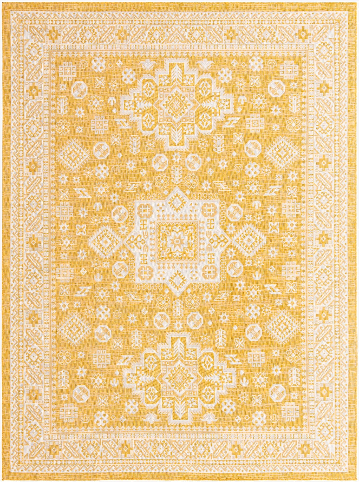  9' x 12'  Washable Aztec Indoor / Outdoor Rug
