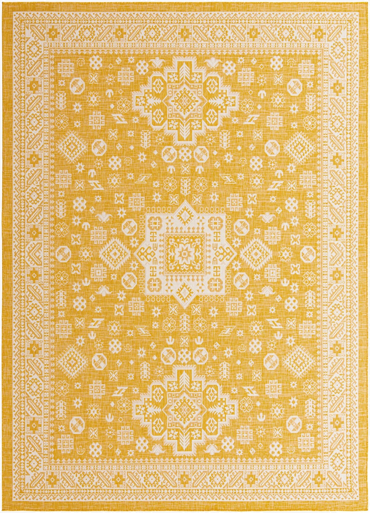  10' x 13'  Washable Aztec Indoor / Outdoor Rug