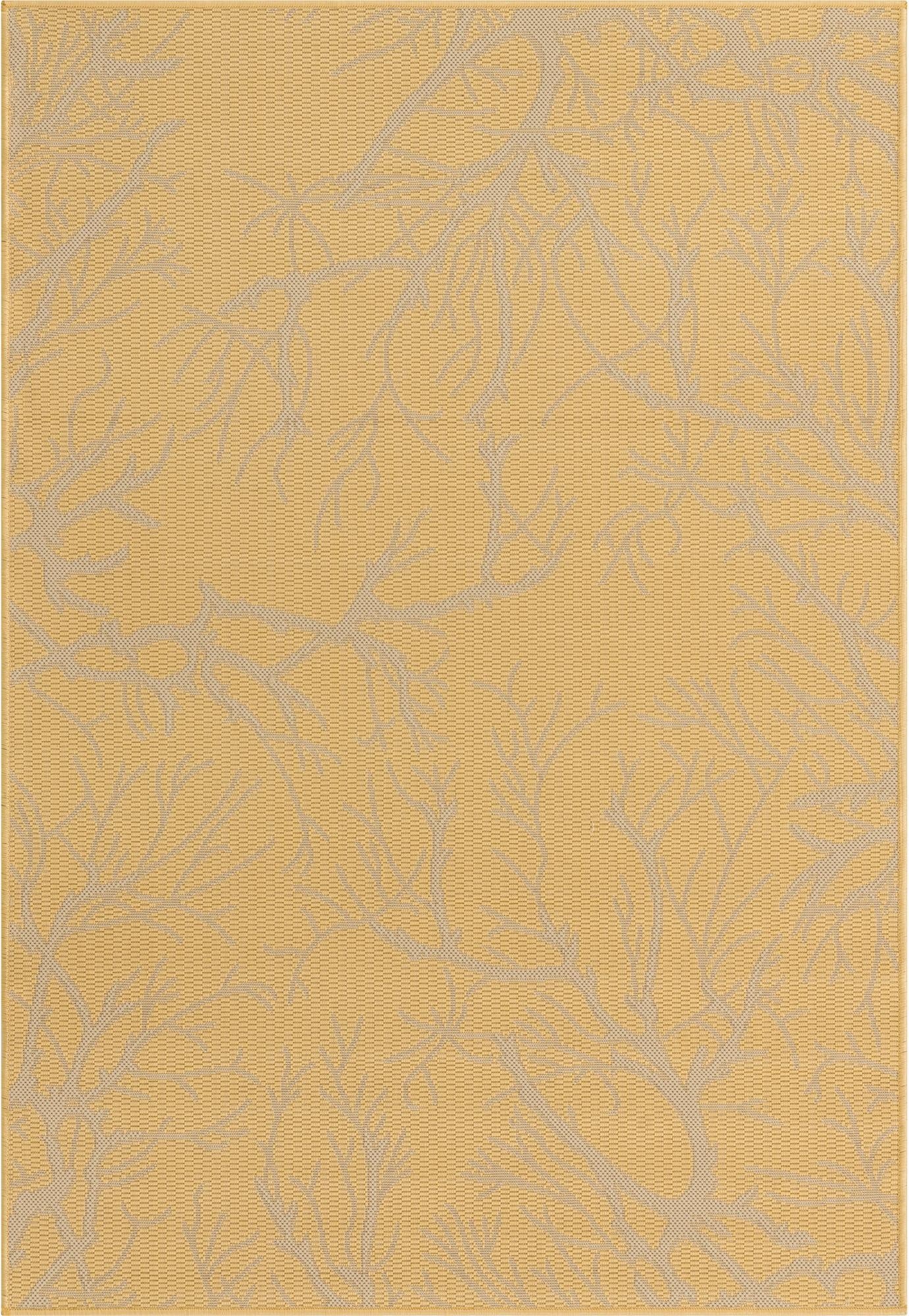  4' x 6'  Washable Botanical Indoor / Outdoor Rug