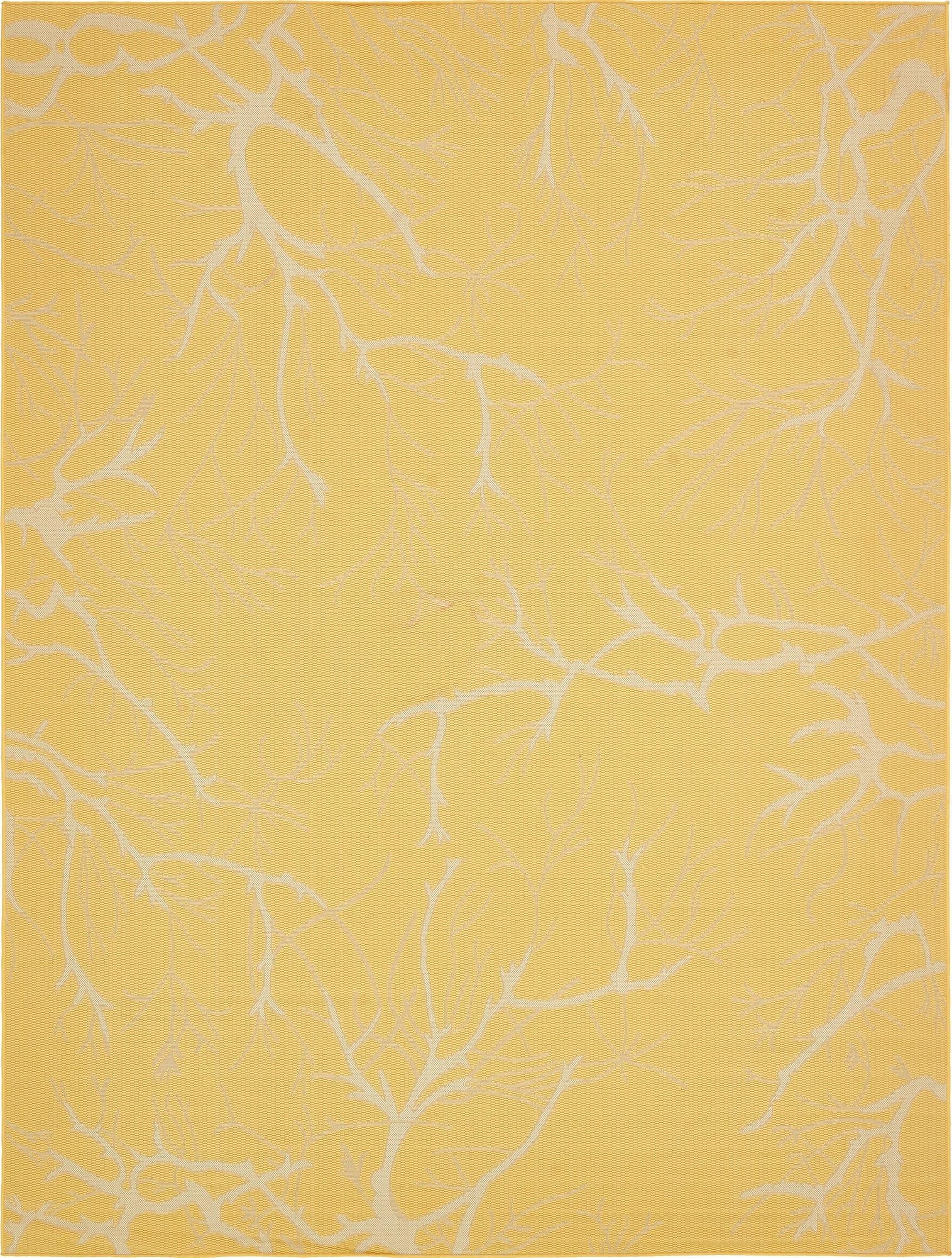  9' x 12'  Washable Botanical Indoor / Outdoor Rug