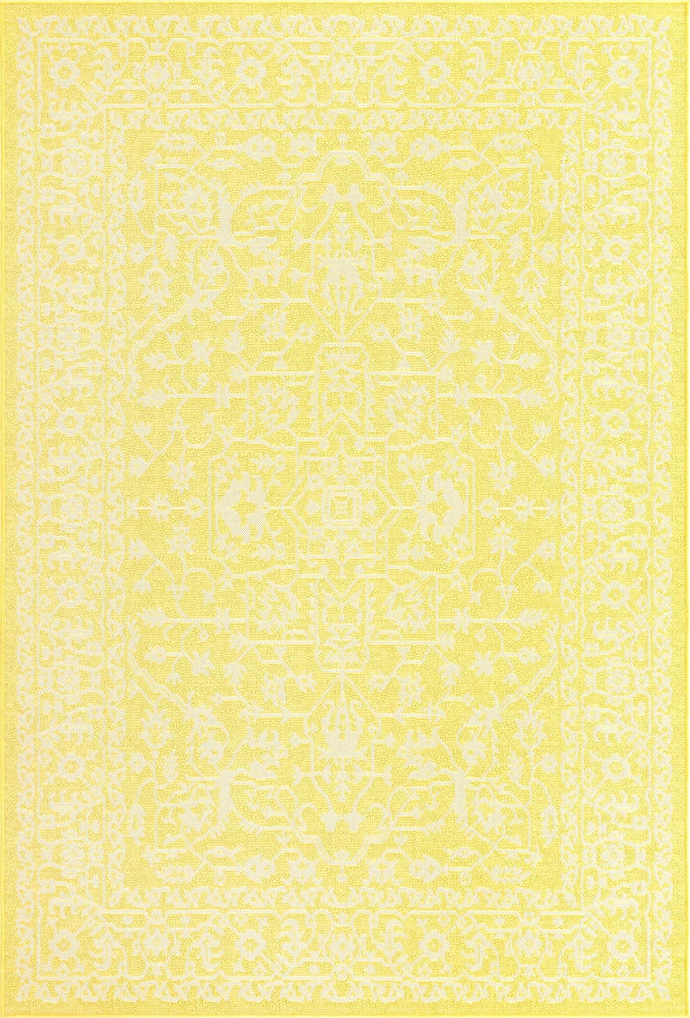  6' x 9'  Washable Botanical Indoor / Outdoor Rug