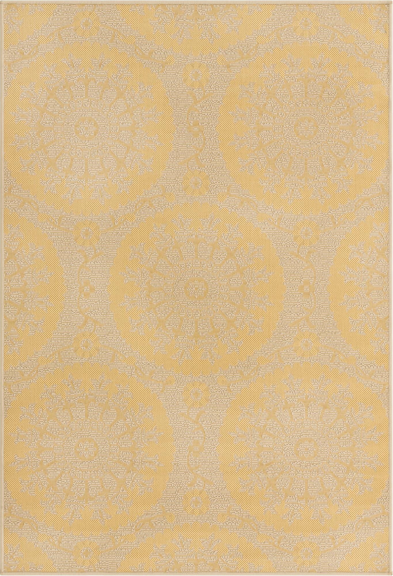  4' x 6'  Washable Botanical Indoor / Outdoor Rug