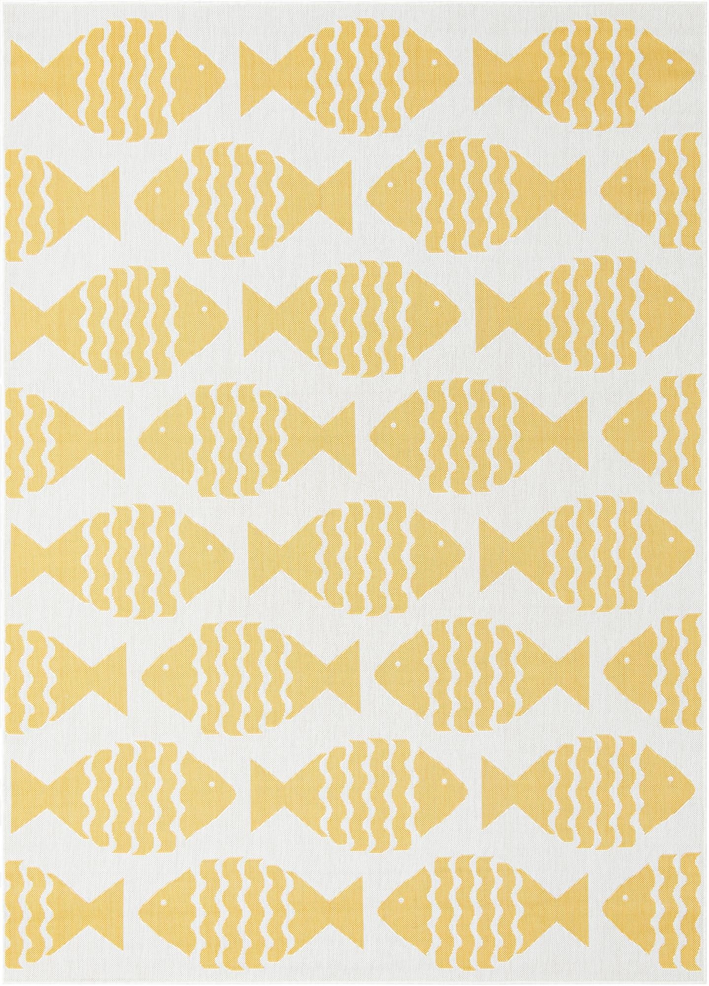  7' 1 x 10'  Washable Coastal Indoor / Outdoor Rug